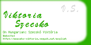 viktoria szecsko business card